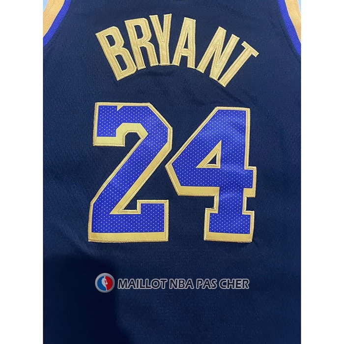 Maillot Enfant Los Angeles Lakers Kobe Bryant NO 24 Earned 2021-22 Noir